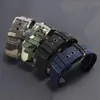 Watch Bands PEIYI Canvas Nylon Watchband 18mm 20mm 22mm 24mm Black Blue Strap Pin Buckle For Men's Sport Accessories324o