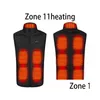 Men'S Vests Mens Vests 17Pcs Heated Vest Jacket Fashion Men Women Coat Intelligent Usb Electric Heating Thermal Warm Clothes Winter Dr Dh6P5