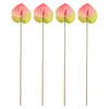 Flores decorativas Anthurium flor ramo simulación Andraeanum Lind Artificial planta falsa adornar