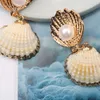 Factory Outlet 2021 Trend Nieuwe Natural Pearl Shell Cool Wind Super Fairy Personality Fashion Earrings {Categorie}