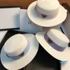 chapéu moda masculina chapéus de sol de palha de aba larga papel palha fedora jazz boater bonés torta de porco com