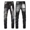 Designer-Herrenjeans Lila Jeans Jeanshose Herren Lila Jeans Designer Jean Herrenhose Gerades Design Retro Streetwear LILA Markenjeans Hose 161