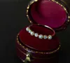 Danyang 925 Pierścień srebrny Vintage Pearl Opal Row Pierścień 18k Złoty Pierścień dla kobiet