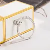 Anéis de cluster mínimo zircão simples irregular 925 prata esterlina para mulheres anel de empilhamento moda charme jóias acessórios presentes itens