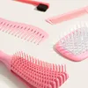 5 piezas / juego de cepillos exfoliantes para masaje del cuero cabelludo, peine para el cabello, cepillo de doble filo, peine para peinar, utilizado para cabello rizado/recto/húmedo/seco/largo/corto 230208