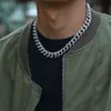 Hiphop kubansk halsband mångsidig tjock diamantkedja trendsättare metallkedja män ins net Popular street rap