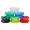 Grinder per fumo Set da fumo per smerigliatrice angolare multicolore traslucido a due strati in plastica acrilica diametro 53 mm