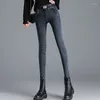 Jean taille haute pour femmes, pantalon avec poches, Slim, bleu, Slim, vente en gros, Cool, tendance printemps 2024 Z