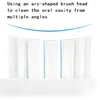 Ersättningsborstehuvuden för Xiaomi Mijia T300/T500/T700 Sonic Electric Tooth Brush Head Soft Borstle Nozzles Vakuumpaket