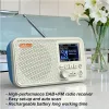 Radio Dab Radio numérique, écran LED couleur 2,4 pouces, avec prise en charge Bluetooth pour insérer une carte SD, lecteur MP3, radio FM, batterie intégrée