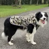 Dog Apparel Reflective Coat Waterproof Pet Jacket Warm Cotton-Padded Clothes Thicken Puppy Outfits Outdoor Hoodie For Large