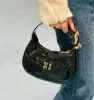 تجول في الكتف حقيبة Matelasse Bowling حقيبة مصممة للنساء من الجلد الفاخر أكياس صغيرة صليب جسم القابض حقيبة نصف القمر حقائب القمر