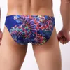 Onderbroeken Sexy Heren Bloemenprint Slips Thongs Ondergoed Pouch Bikini Nachtkleding Mannelijke Elasticiteit Slips Slipje Ondergoed Lingerie