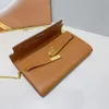 24 cm Melhor Qualidade Carteiras de Corrente Longa Togo Titulares de Cartão Designer Bolsa Passaporte Sacos Moda Couro Genuíno Carteira de Couro Para Senhora Mulher Vem Número de Série e Caixa