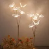 Lampade da terra Matrimonio Acrilico luminescente Spazzolato Farfalla Guida stradale Decorazione scenica Banchetto Soggiorno Puntelli scena