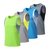 Tanques masculinos Tops de verão Rápula de secagem rápida T-shirt esportes solto lazer respirável Camisa sem mangas de fitness