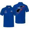 Camisetas masculinas 2024 novo uniforme da equipe alfa romeo f1 terno de corrida camiseta masculina manga curta polo terno do carro d3d2