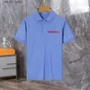 Homens camisetas Mens Camiseta Designer Polo Camisa Mens Polos High End Polo Moda Polo Collar Mens Top T-shirt Mulheres T-shirt Luxo Casual Mens Roupas Q240220