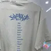 Herr t-shirts sommar ny tvättad vit helgon Michael tshirts bomull runda hals axelbredd kort ärm streetwear män kvinnor helgon t-shirt q240220