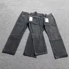 Our Legacy Jeans Coupe délavée Jeans pour hommes Jeans délavés en détresse Jeans délavés Noir en détresse Coupe ample Jeans à jambe droite