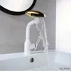 Rubinetti per lavandino del bagno Rubinetto per lavabo a cascata multifunzionale con rotazione a 360 4 modalità Spruzzatore a flusso Miscelatore per lavandino acqua calda fredda Rubinetto per lavaggio per bagno