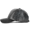 Berretti da baseball Uomo Donna Romanzo Modello coccodrillo PU Pelle Punk Parasole Berretto da baseball Primavera Sport Protezione solare Hip Hop Danza Cappello regolabile U13