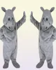 2020 Helt ny Rhino Mascot Costume Character Adult SZ 011098845