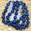 Halsketten Mode Naturstein blaue Lapislazuli Perlen 6mm 8mm 10mm 12mm 14mm runde Perlen DIY Halskette elegantes Geschenk Schmuck 18 Zoll B667