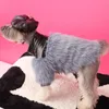 Vêtements de chien à la mode luxe fausse fourrure vêtements pour animaux de compagnie mode manteaux cool vestes pour petit moyen hiver chiot vêtements d'extérieur sweats à capuche