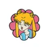 Akcesoria kreskówek japońskie film filmowy Sailor Moon Enamel Pins Cute Filme Game Hard Collect Brooch Plecak Hat Work L Dhykm