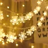 Décorations de Noël Ornements Arbre LED Flocons de neige Lumières Guirlande Vacances Natal Navidad Kerst Accueil Drop Livraison Dhlno