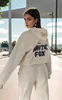 Womens Designer Tracksuits White Fox Hoodies Sets 2 Piece Women Clothing Set Mens Sportsuits Long Sleevesd Pullover Hoooded More Colours Tra 2ZH6