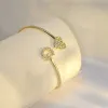 Braccialetti doremi da 9 mm lettere zirconi banco di lettere normale straggistica braccialetto iniziale femminile dono gioielli