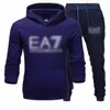 designer heren trainingspak van hoge kwaliteit hiphop-sweatshirts sweatsuit met mouwen tweedelige set jogging-trainingspakken.