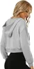 Milanpavilion Kvinnor Halva zip -tröjor beskurade lätt tråskötter söta hoodies långärmad skörd för tonåringflickor vinter