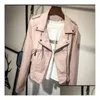 Damen Leder Faux Damen Pu Jacke Riverdale Bedruckt Winter Weiblich Lässig Dünn Windjacke Oberbekleidung Vintage Mäntel Drop Deliver Dhove