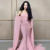 Stage Wear Pink Pearls Rhinestones Dress Women Singer Party Trailing Dresses Birthday Celebrate Costume Wedding Gown XS7440