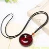 Clips Myanmar Blood Red Amber Safety Buckle Pendant Collier Pragie Raw Baltic Amber Pendant Men et Chandard pour la chaîne de chandail