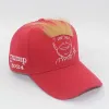 Trump 2024 Hafdery z włosami, chodźmy Brandon Baseball Cap, Trump Supporter Rally Parade Bawełniane czapki