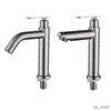 Bathroom Sink Faucets Single Cold Water Bathroom Basin Faucets Single Handle Bathroom Sink Faucets Brushed Stainless Steel Deck Mounted Washbasin Tap