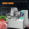 Elektrisk köttkvarn kommersiell huggmaskin rostfritt stål höghastighetskurna köttgrönsaksmaskiner