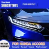 Vordere Lampe Scheinwerfer Tagfahrlicht Streamer Blinker Für Honda Accord G10 LED Scheinwerfer Montage 18-22 Fernlicht