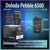 Mais vendido Doloda Pebble 6500 Puff Caneta Vape Descartável 13ml 500mAh Pod Pré-preenchido Bateria Recarregável Cigarros Eletrônicos Puff 6500 0% 2% 3% 5% E Cigarros