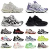 トラックランナー7 7.0ブランドデザイナーBalencaigaes Men Men Graffiti Black White Belenciaga Belanciaga Tennis ShoesおじいちゃんAncien Dirty Old Sneakersトレーナー