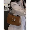 Abendtaschen Koreanische hochwertige Nische Unterarmtasche Mode Feste weiche Ledertextur Umhängetasche Damen 2024 Tragbare Handtasche