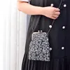 Fashionable banquet bag with diamond inlaid evening dress bag, new trend handmade bag, versatile banquet handbag