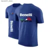 メンズTシャツ2023 Benelli TRK 502Xメンズ新しい夏のカジュアルベーシックショートパンツスリーブTシャツハンサムレジャー印刷ハラジュク快適なトップQ240220