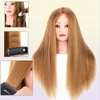 Female Mannequin Training Head 8085 Real Hair Styling Head Dummy Doll Manikin Heads For Hairdressers Hairstyles7734998