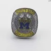 Anéis de banda NCAA 2022 M Universidade de Michigan Wolverine Rugby Championship Ring