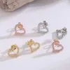 152G Stud T Jia Di Jia Ear Studs Boutique Jewelry Tiffanyitss örhängen Valentines Day Gift Love Heart Shaped Simple Earrings Design Sense